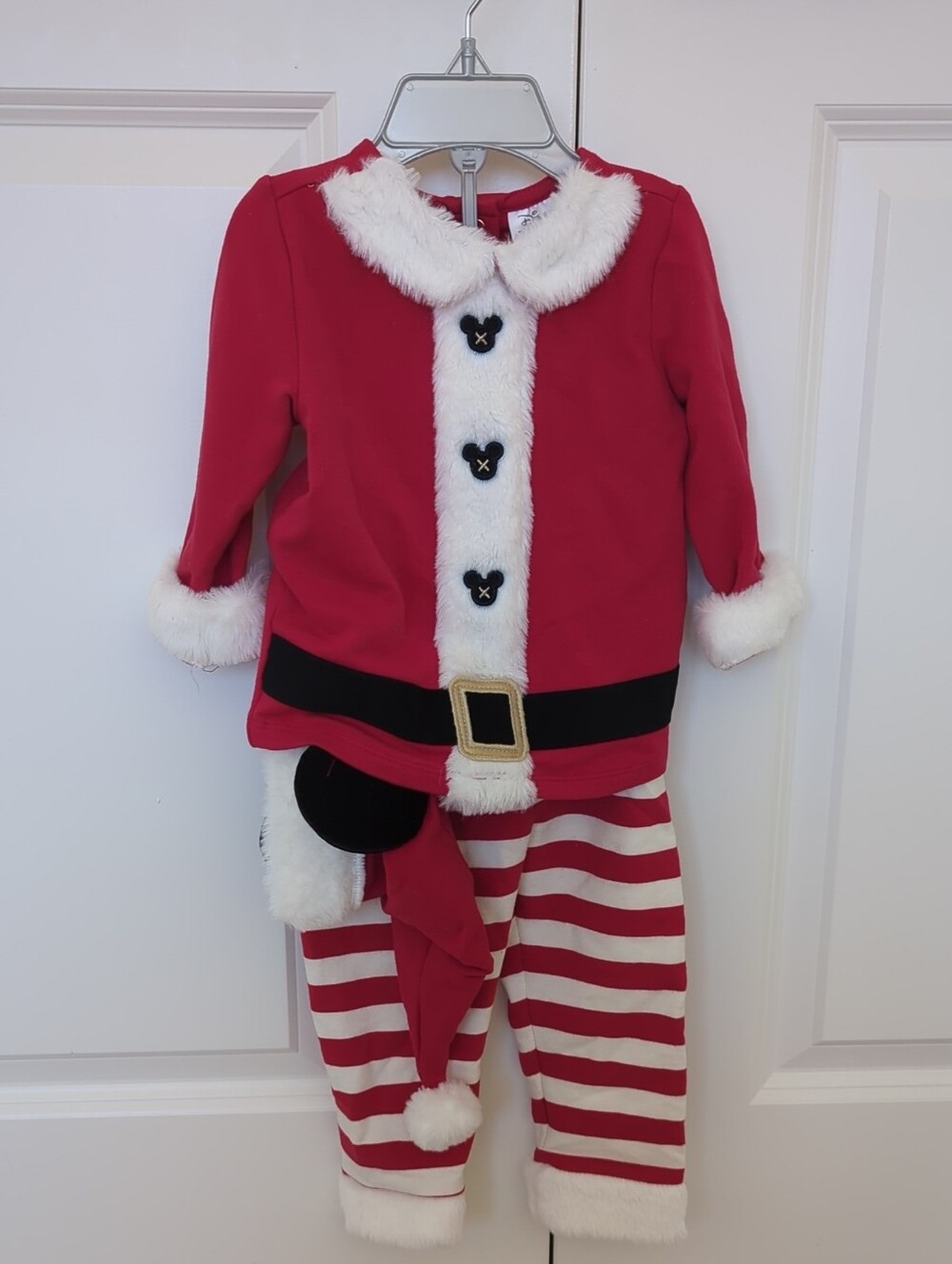 Disney Baby Red & White Holiday Santa-Inspired Kids Costume (New!)